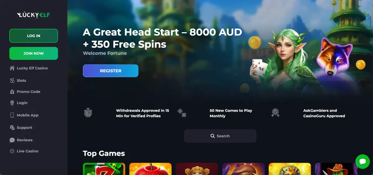 LuckyElf live casino tables with real dealers
